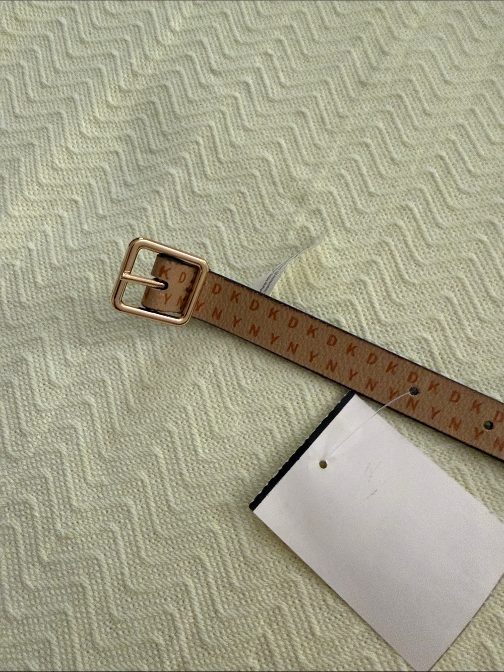 DKNY Brown Monogram Belt